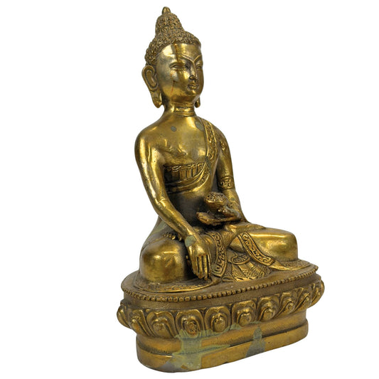 Vergoldete Bronze Buddha Statue – Bhumisparsha Mudra – Symbol für Erdung, Kraft und Erleuchtung (Kopie)
