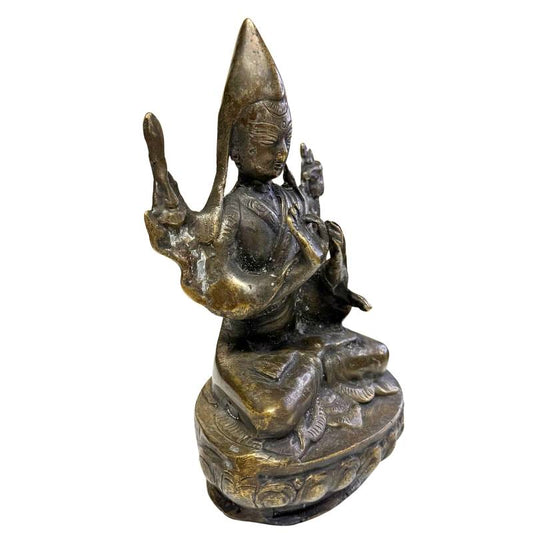 Archaïsche dunwandige bronsgieting audit Tsongkhapa 1800