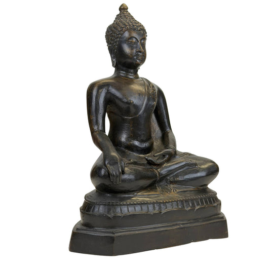 Authentische thailändische Buddha-Statue aus Bronze im Rattanakosin-Stil