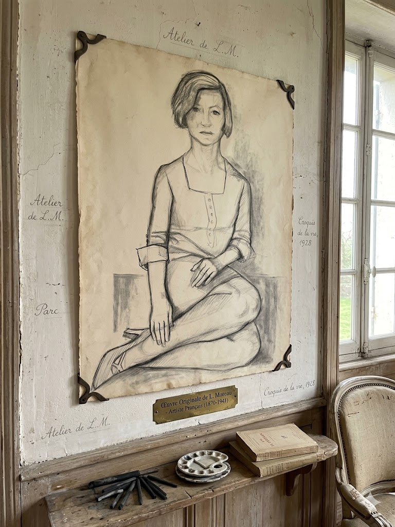 Maurice Stoppani – Jeune fille sage – Originalzeichnung 1967 – 65x50 cm