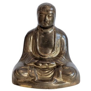 Japanischer Meditationsbuddha aus Bronze (Dhyana Mudra) – Los 136
