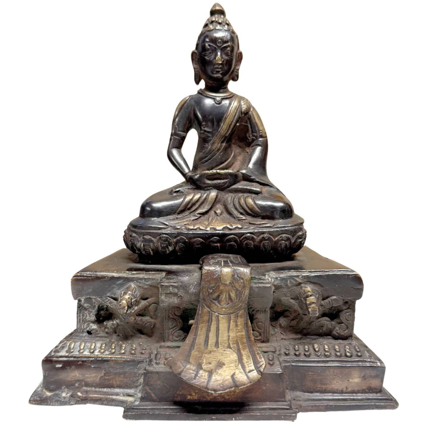 Museumswürdige antike Himalaya-Bronze (Königreich Mustang / Lo), 15.–17. Jahrhundert