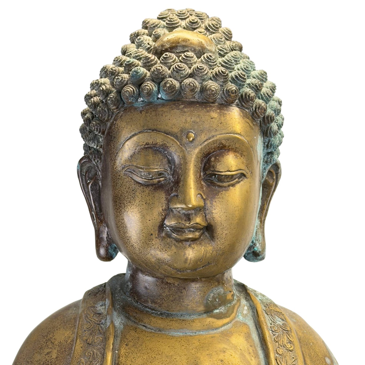 Medizinbuddha-Bronze-stehend-China-98cm-vintage-XL