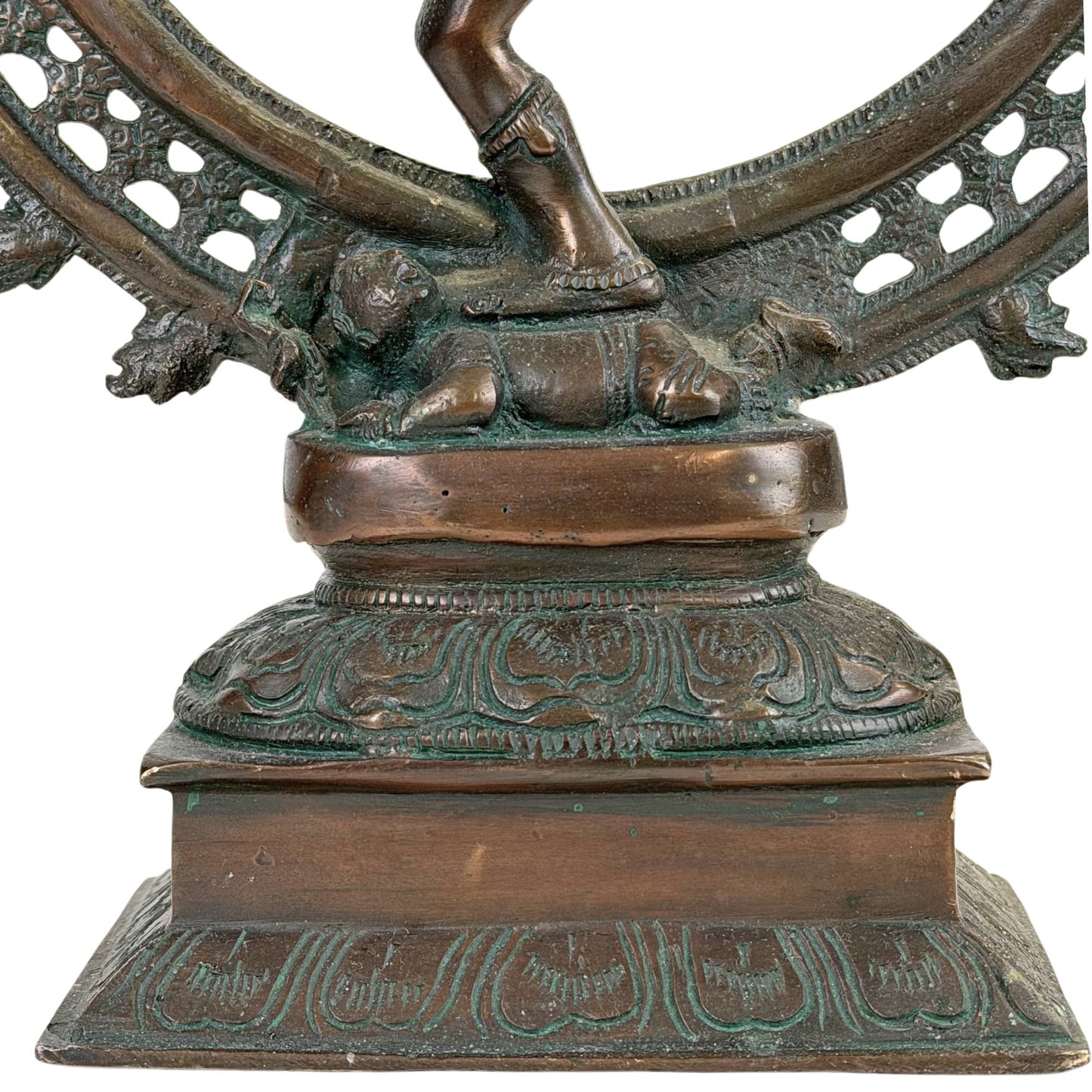 35 cm antike Shiva Nataraja Bronze | 4 kg schwere Bronze | Indien