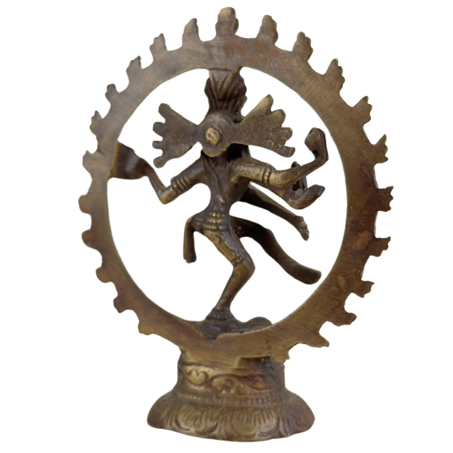 3x Shiva Nataraja Statuen – Indien – Kosmischer Tanz aus Bronze.