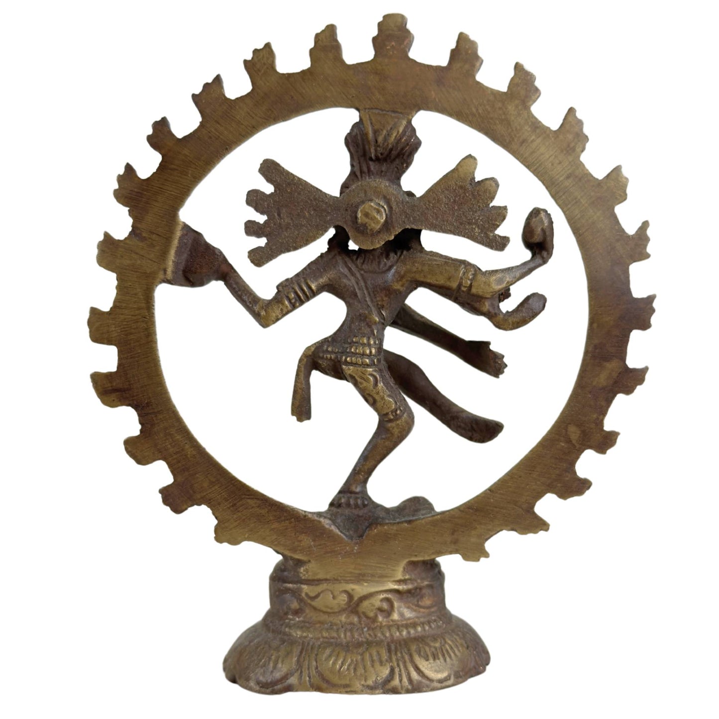 3x Shiva Nataraja Statuen – Indien – Kosmischer Tanz aus Bronze.