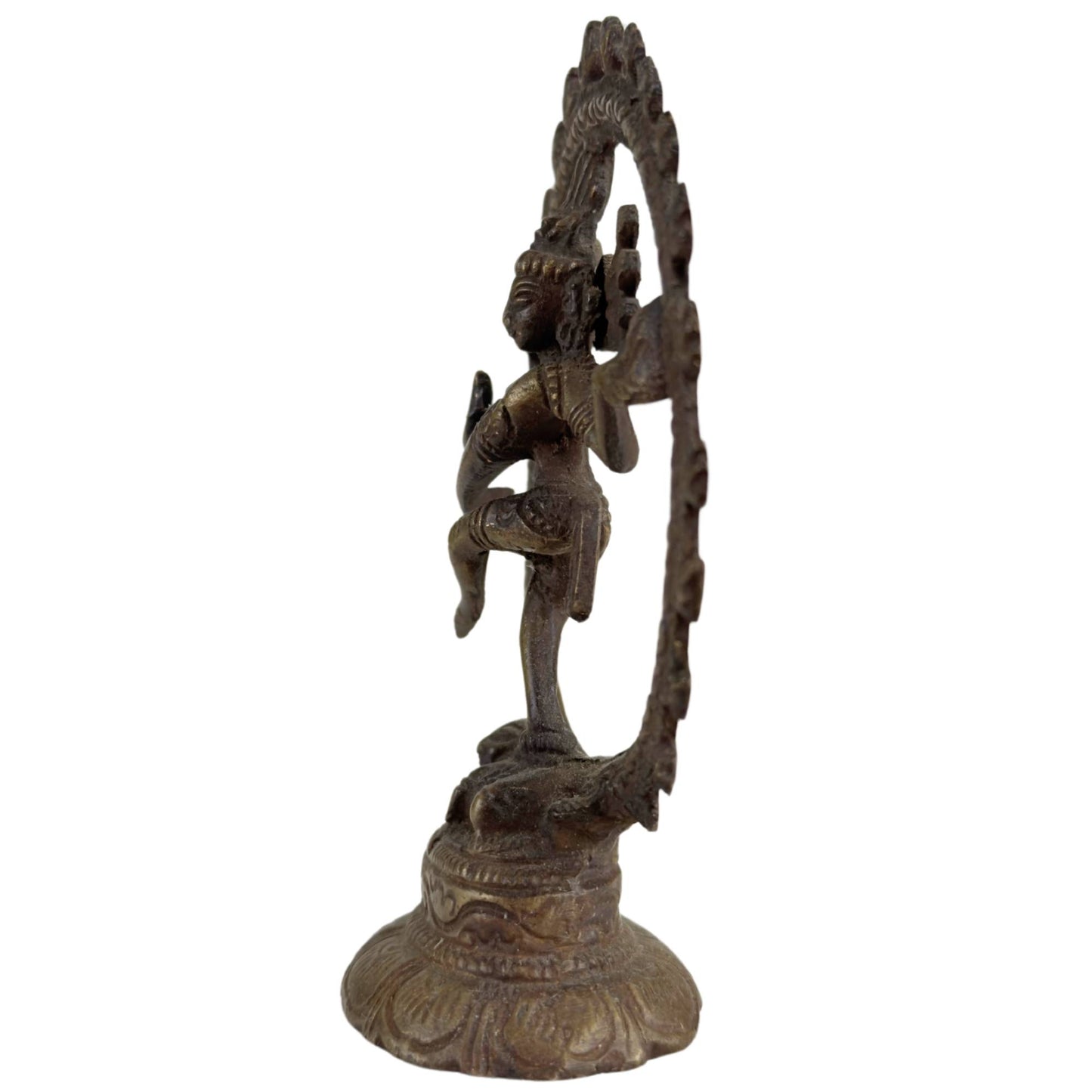 3x Shiva Nataraja Statuen – Indien – Kosmischer Tanz aus Bronze.