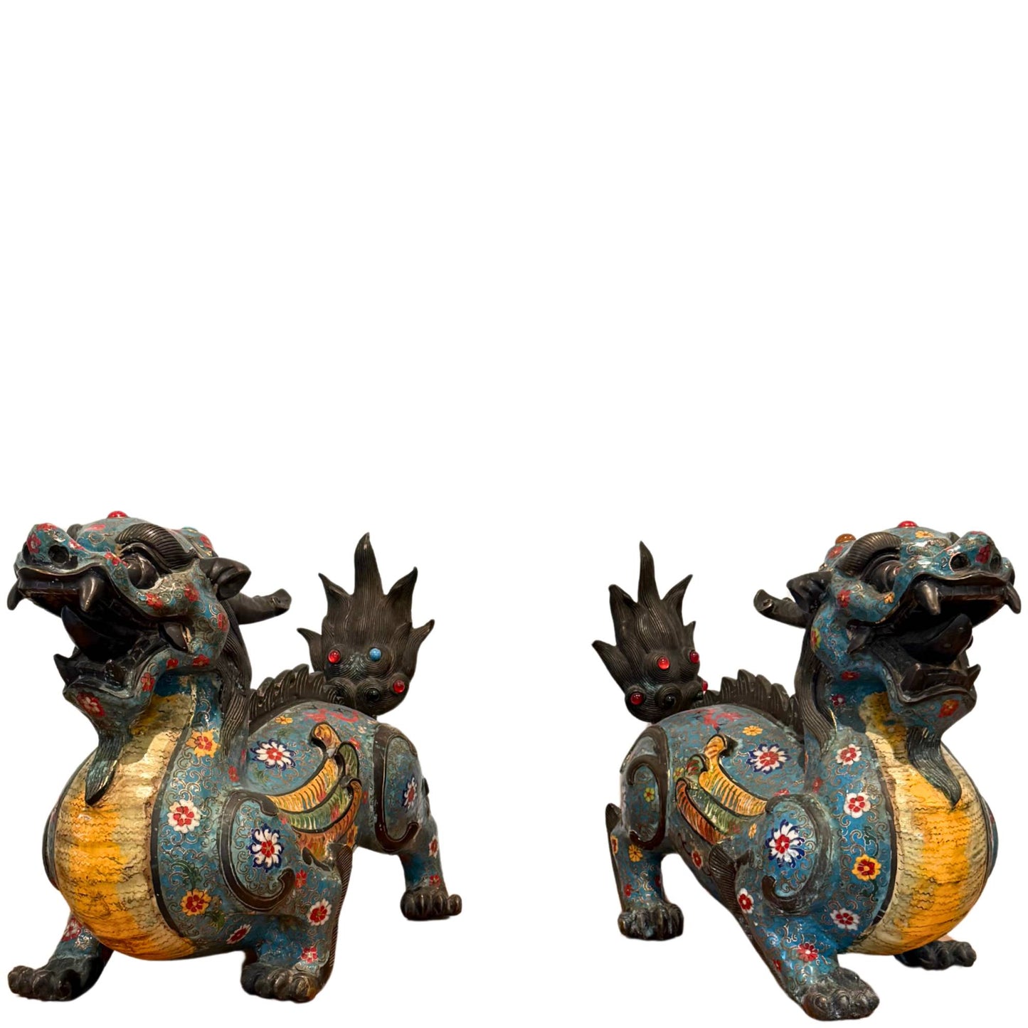 Paar monumentale antike Pixiu – Foo Dogs