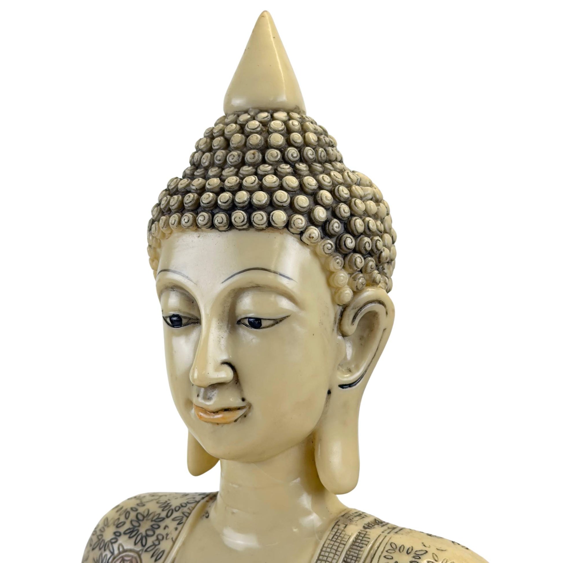 Thais Boeddhabeeld gewaad cirkelmotieven