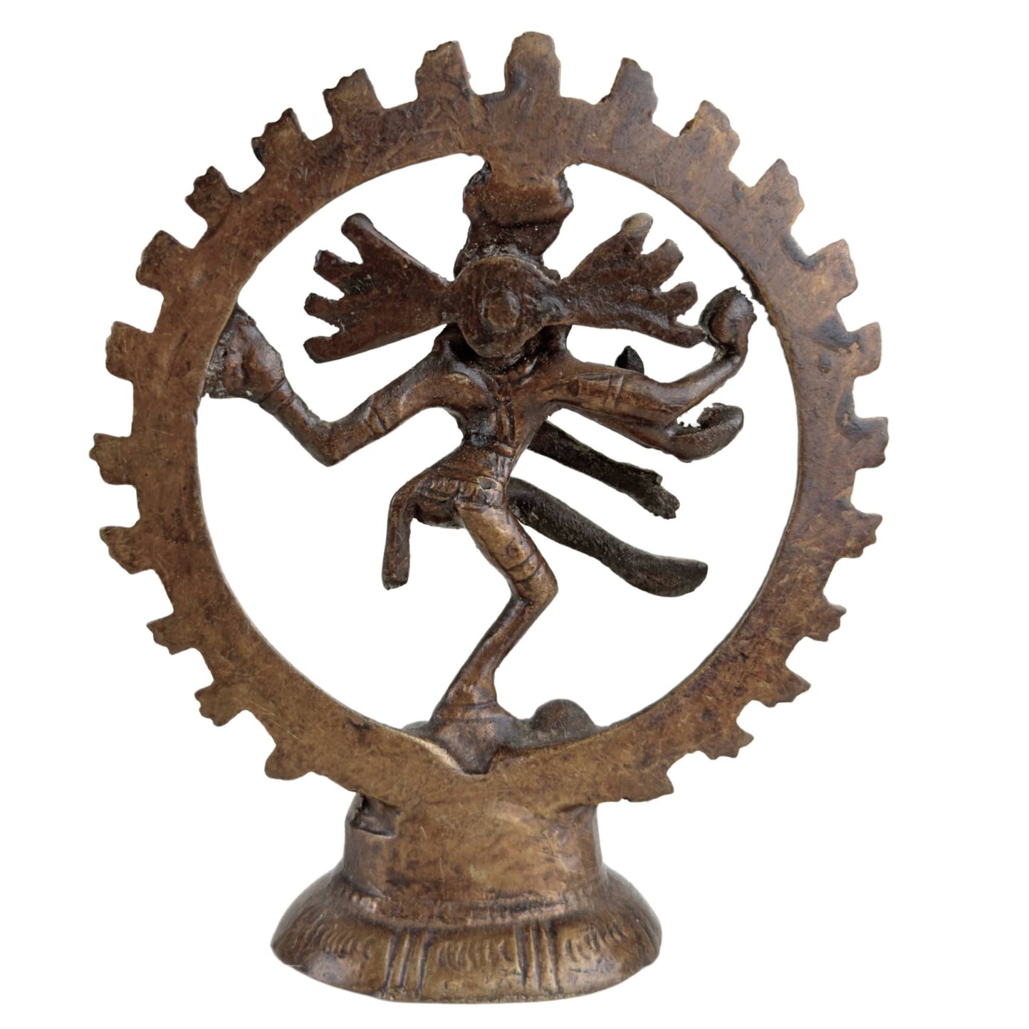3x Shiva Nataraja Statuen – Indien – Kosmischer Tanz aus Bronze.