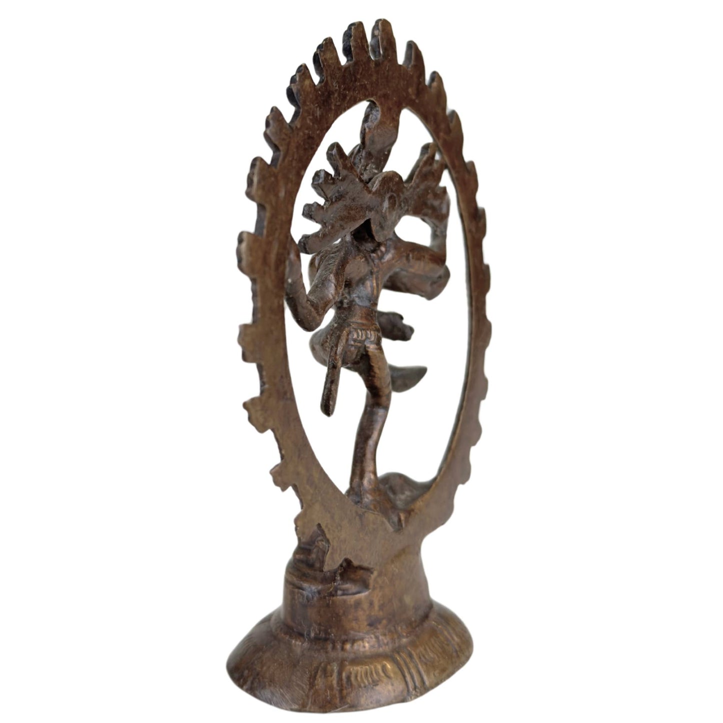 3x Shiva Nataraja Statuen – Indien – Kosmischer Tanz aus Bronze.