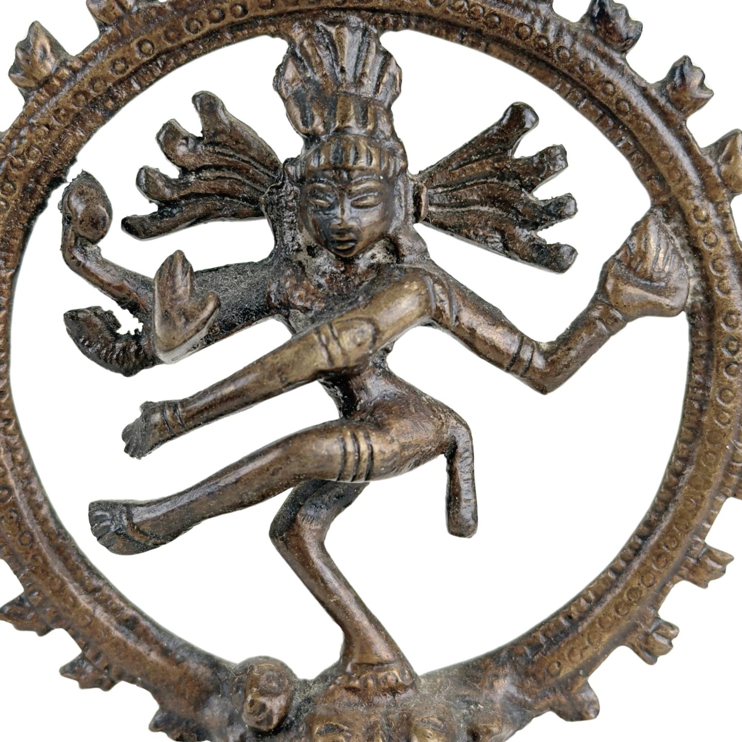 3x Shiva Nataraja Statuen – Indien – Kosmischer Tanz aus Bronze.
