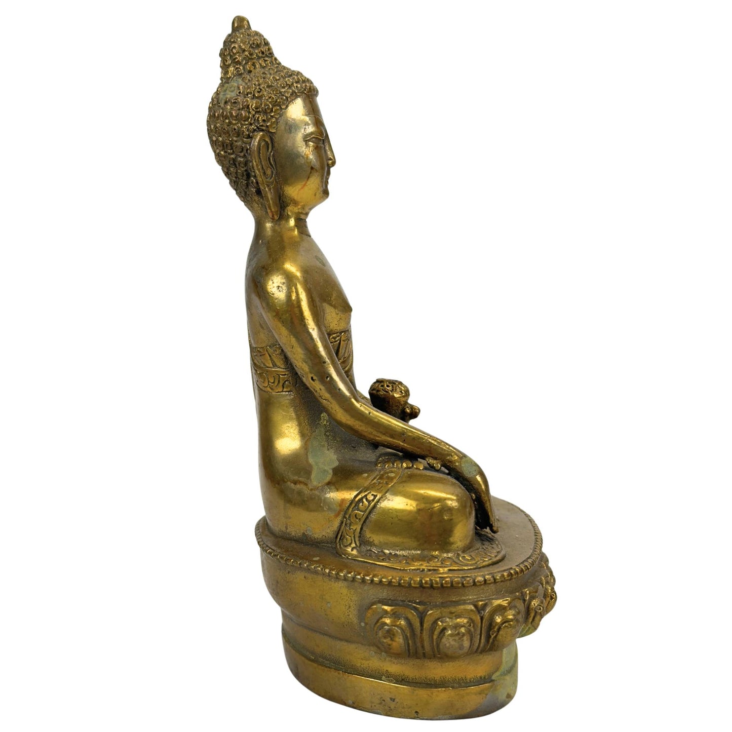 Vergoldete Bronze Buddha Statue – Bhumisparsha Mudra – Symbol für Erdung, Kraft und Erleuchtung (Kopie)