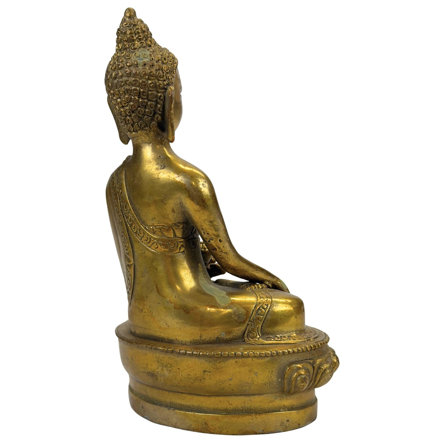Vergoldete Bronze Buddha Statue – Bhumisparsha Mudra – Symbol für Erdung, Kraft und Erleuchtung (Kopie)
