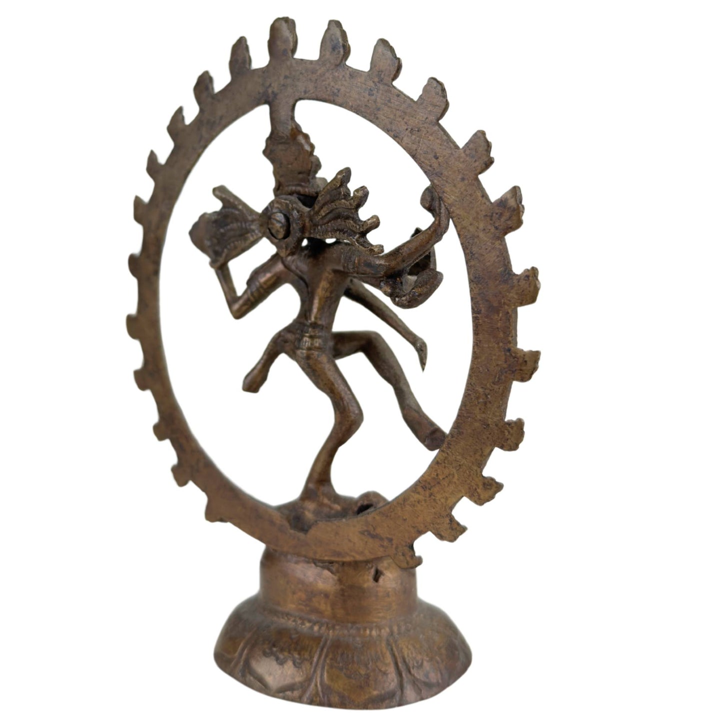 3x Shiva Nataraja Statuen – Indien – Kosmischer Tanz aus Bronze.