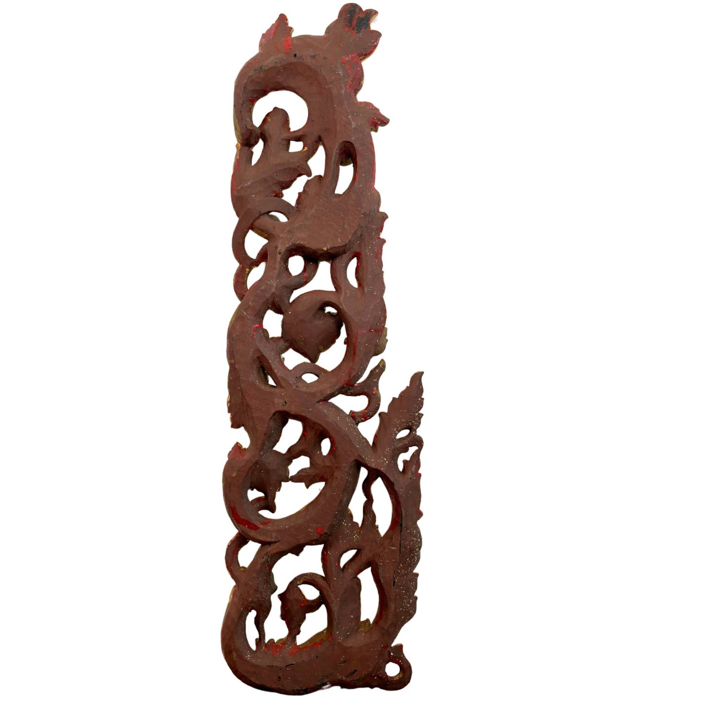 Monumentaler burmesischer Tempelgiebel-Ensemble (5-teilig, ca. 200 cm hoch) – Mandalay-Stil (ca. 1900)