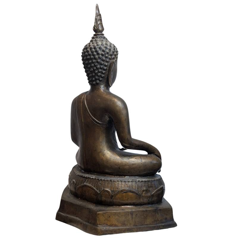 Buddha in Bhumisparsha Mudra aus Bronze – 19. Jahrhundert – Los 120