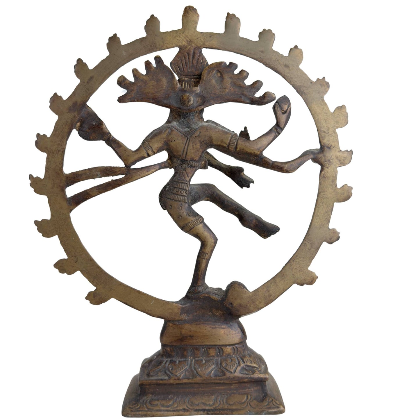 Indischer Shiva Nataraja aus Bronze und ist handbearbeitet.