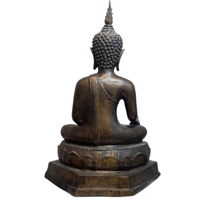 Buddha in Bhumisparsha Mudra aus Bronze – 19. Jahrhundert – Los 120