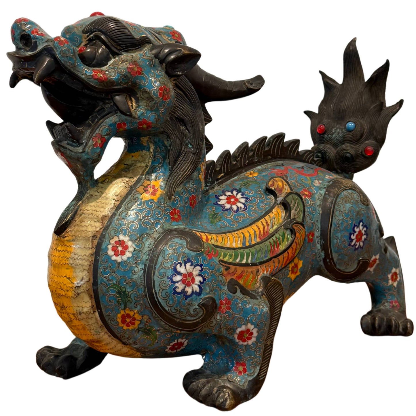 Paar monumentale antike Pixiu – Foo Dogs