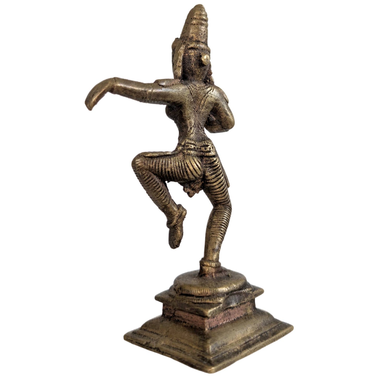 Antike Bronze Indische Tanzende Göttin (Parvati) – Handgegossen – 14 cm