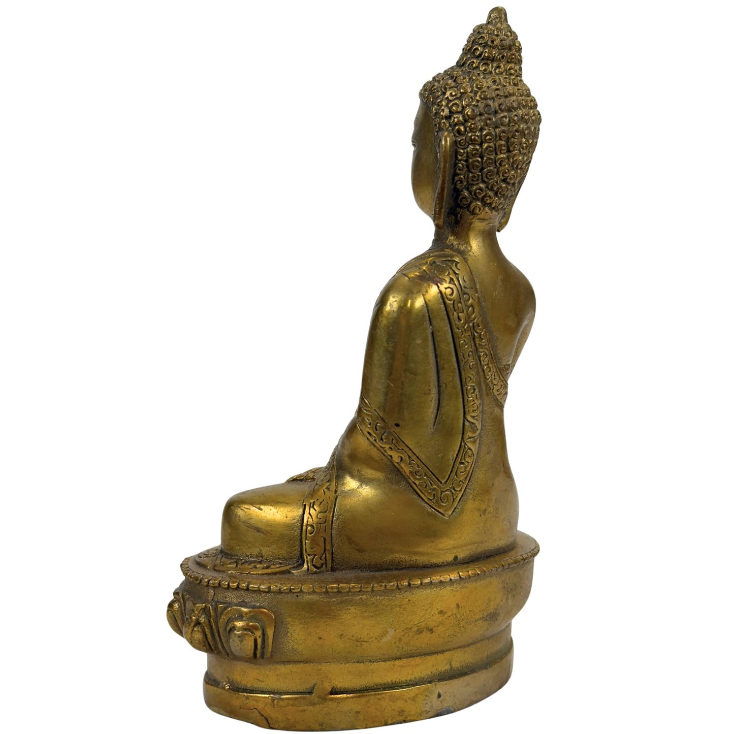 Vergoldete Bronze Buddha Statue – Bhumisparsha Mudra – Symbol für Erdung, Kraft und Erleuchtung (Kopie)