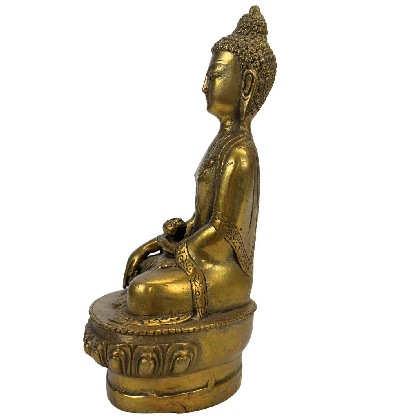 Vergoldete Bronze Buddha Statue – Bhumisparsha Mudra – Symbol für Erdung, Kraft und Erleuchtung (Kopie)