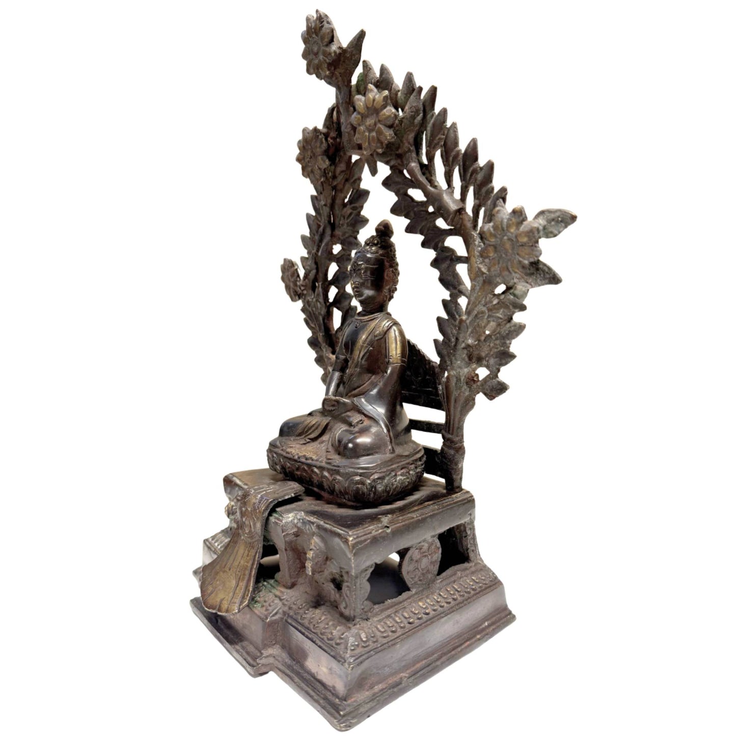 Museumswürdige antike Himalaya-Bronze (Königreich Mustang / Lo), 15.–17. Jahrhundert