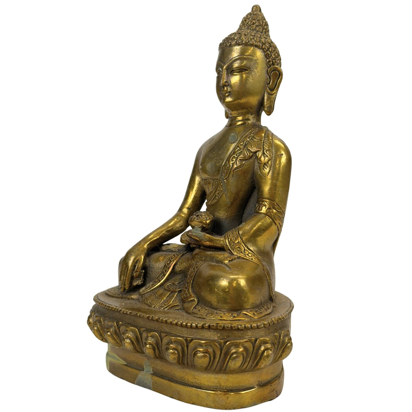 Vergoldete Bronze Buddha Statue – Bhumisparsha Mudra – Symbol für Erdung, Kraft und Erleuchtung (Kopie)