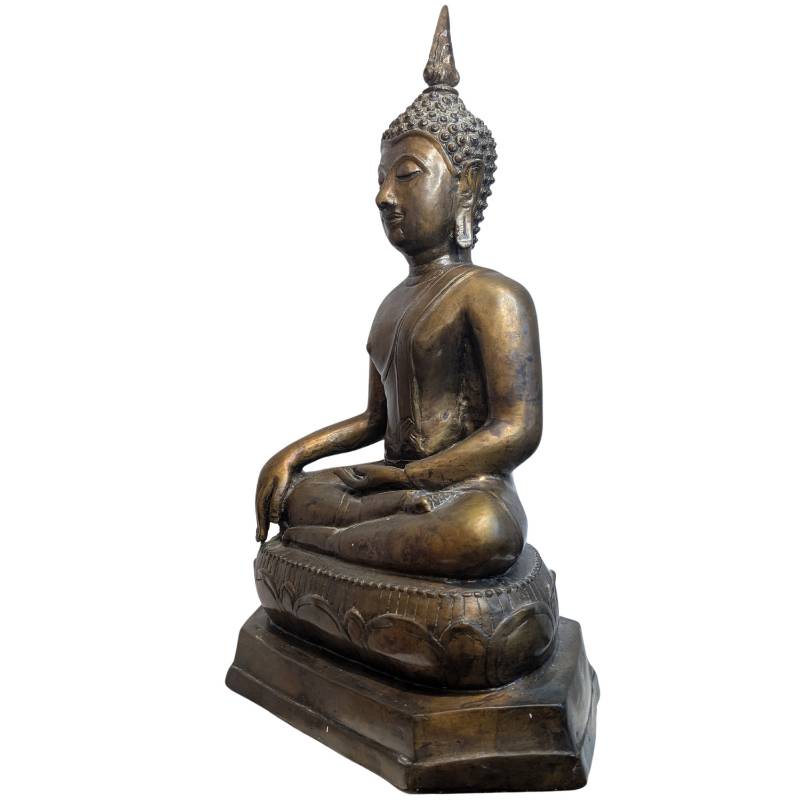 Buddha in Bhumisparsha Mudra aus Bronze – 19. Jahrhundert – Los 120