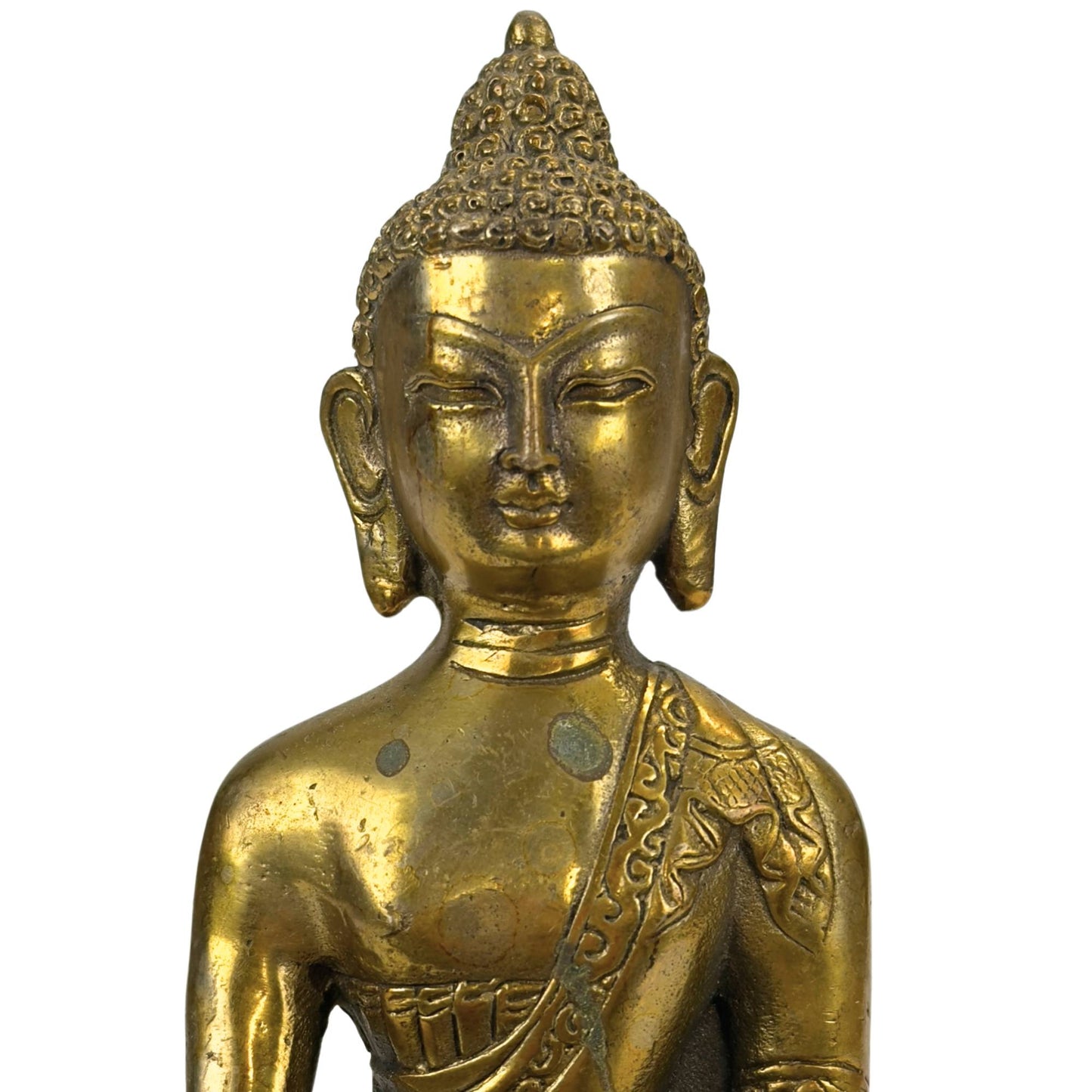 Vergoldete Bronze Buddha Statue – Bhumisparsha Mudra – Symbol für Erdung, Kraft und Erleuchtung (Kopie)