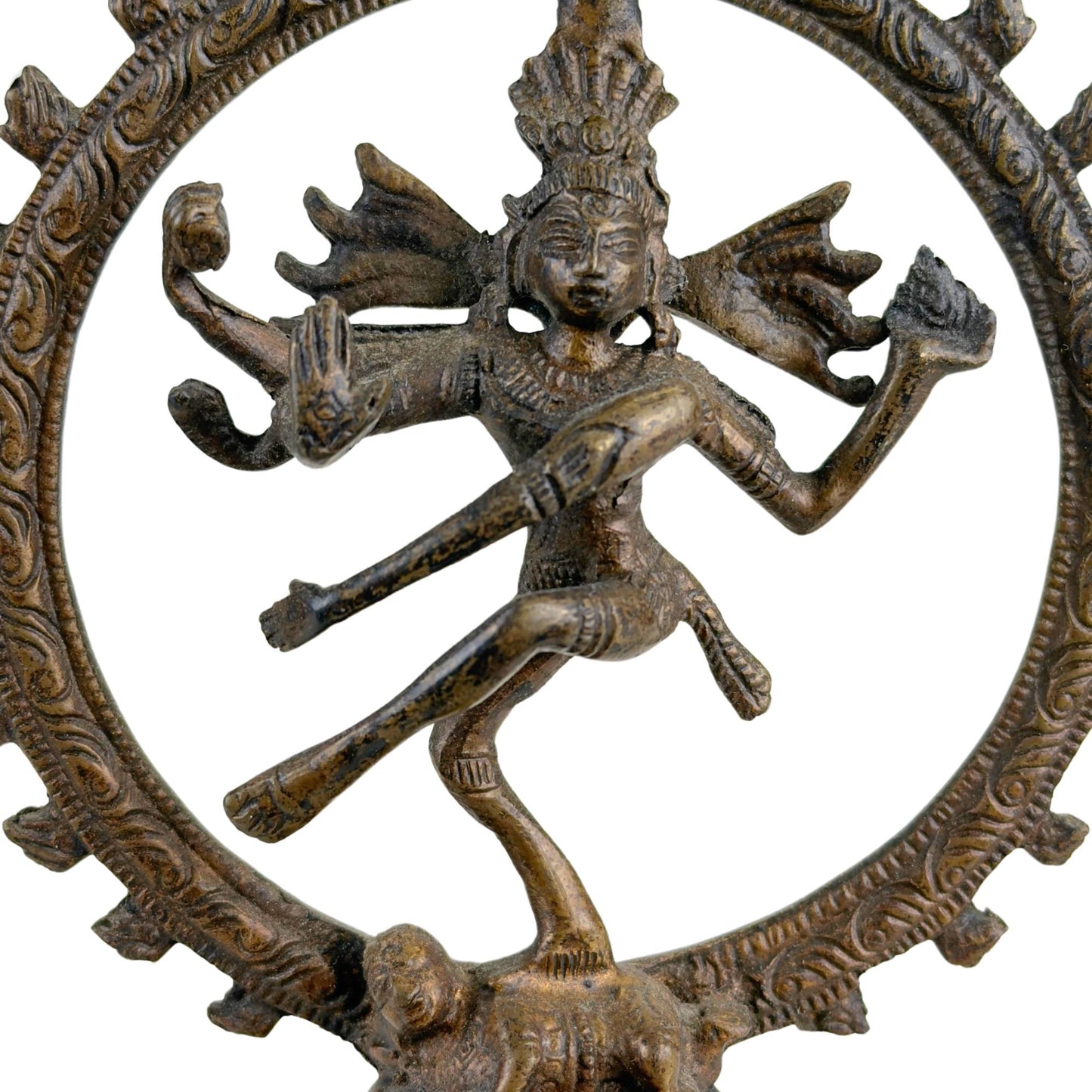 3x Shiva Nataraja Statuen – Indien – Kosmischer Tanz aus Bronze.