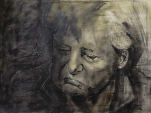 Oliver Plehn – „Angela Merkel“ (2014) – Original Porträt auf Leinwand (60x80 cm)