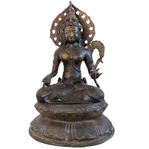 Bronzestatue Avalokiteshvara / Padmapani – Javanisch-Buddhistischer Stil