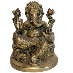 Antike Ganesha-Figur aus Bronze – handgefertigt, Los 112