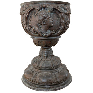 Antike französische Bronzeurne mit Medaillons – Neoklassizistisch – ca. 1880