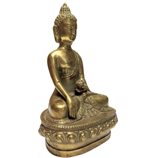 Buddha-Statue, die Erdung, innere Stärke und spirituelle Standhaftigkeit symbolisiert