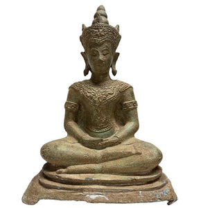Antike Buddha-Statue aus Bronze, Südostasien, 19. Jahrhundert – Los 471