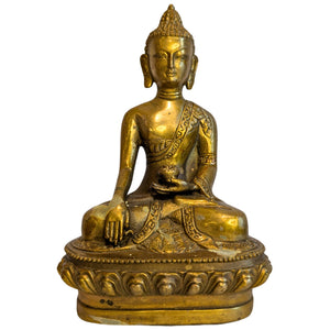 Bronze Medizin-Buddha - Bhaisajyaguru Nepal - 16cm