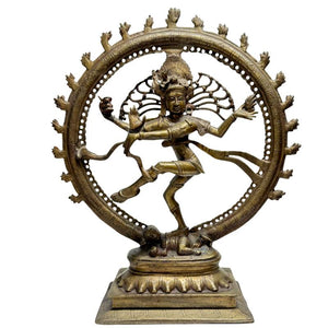 Losnummer 447 – Bronzene Nataraja-Skulptur im indischen Tempelstil