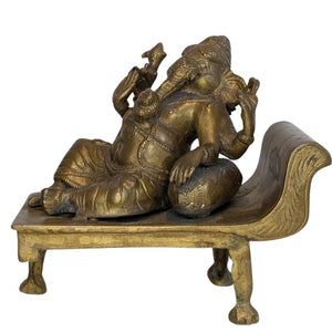 Ganesha – antike handgefertigte Bronzestatue, 19. Jahrhundert – Los 117