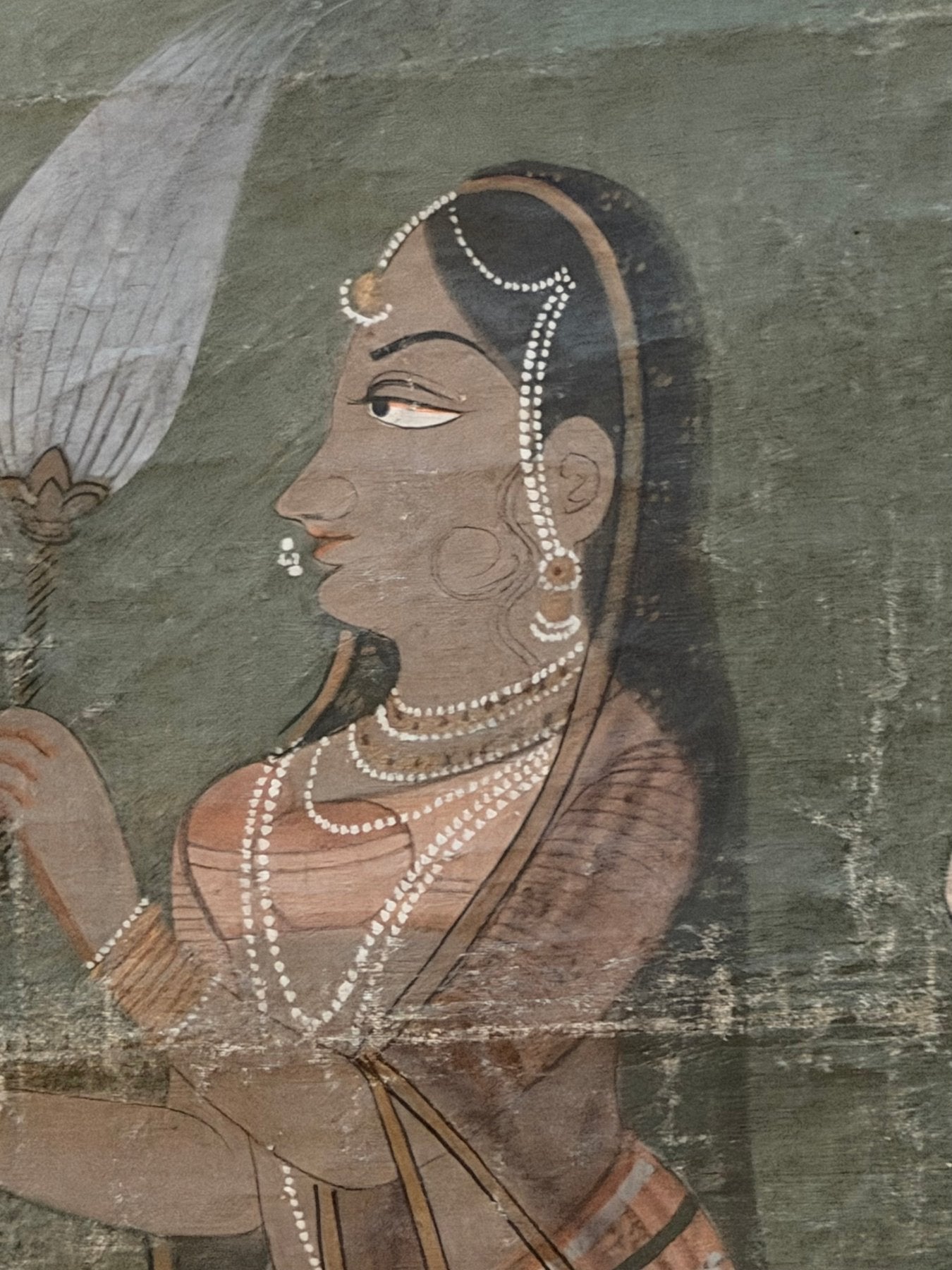 grote wanddecoratie india pichwai schilderij krishna voorstelling