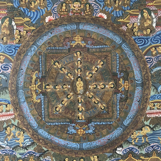 Zentrum für heilige buddhistische Ikonographie im Himalaya