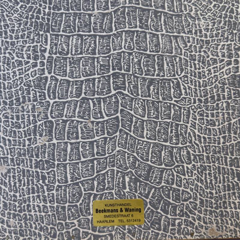 Kalaga wanddecoratie uit Myanmar met hof scène en textiel