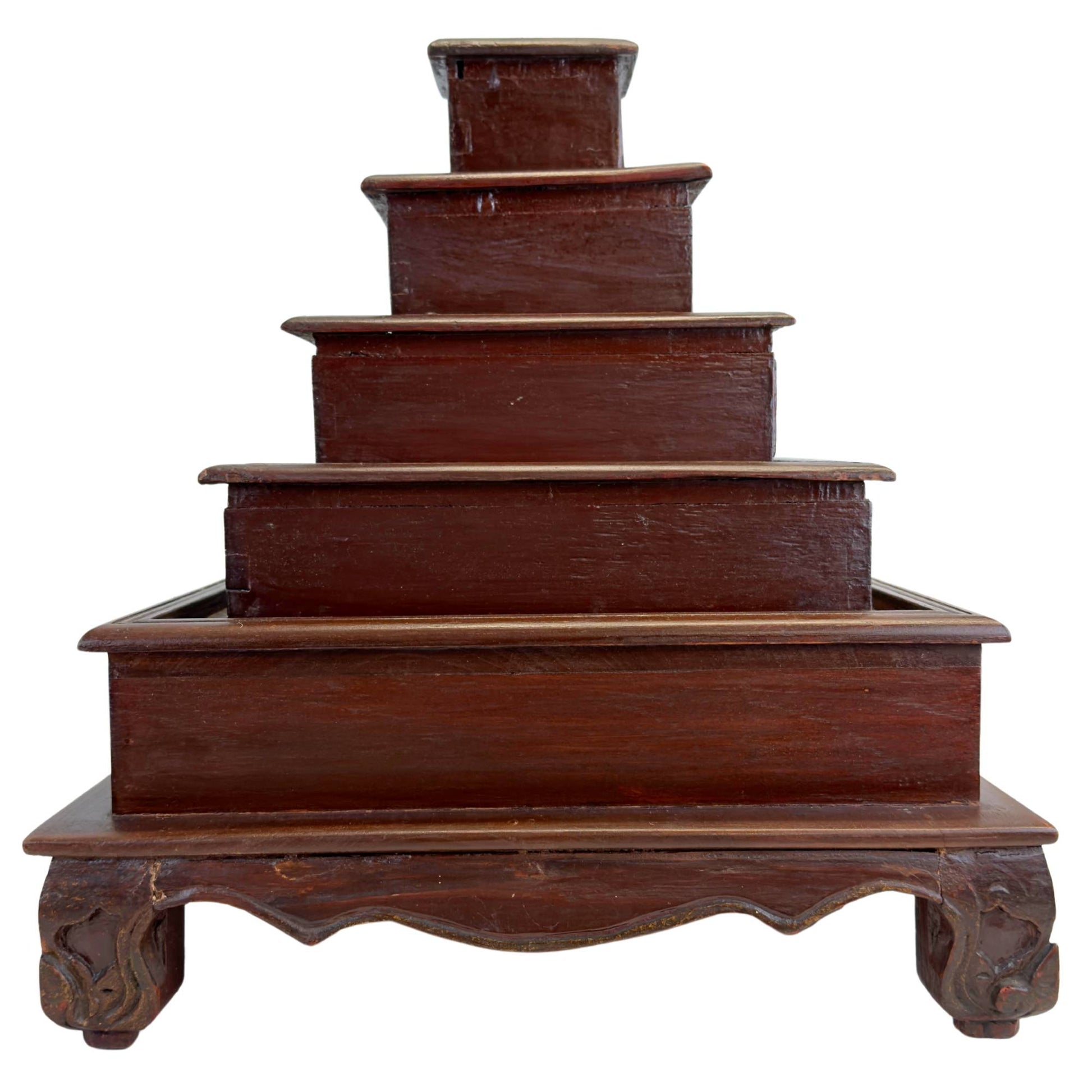 Kusuri Tansu Apothekerschrank mit traditionellen Fächern