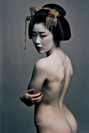 Nik Haku – „Ivory Silence“ XL Fine Art Geisha Print – Limitierte Auflage (2/10)