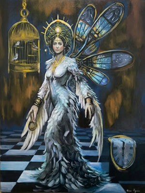 Ninni Pagano – "Il vincolato del pensiero" – Original Ölgemälde – 100x77 cm