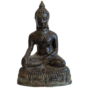 Alte Buddha-Statue aus Bronze, Südostasien – Los 149