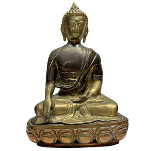 Buddha Anfang 20. Jahrhundert in Bronze – Sino-Tibetisch – Bhumisparsha Mudra – Los 476