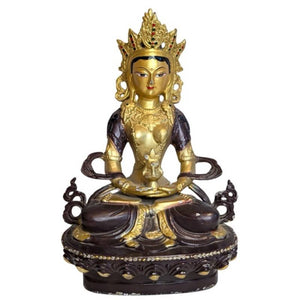 Tara-Statue – Vergoldete Bronze-Dekorationsstatue, modern